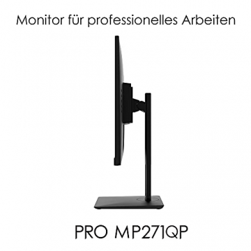 MSI PRO MP271QPDE 69cm (27 Zoll) IPS LED Monitor (16:9, WQHD (2560x1440), HDMI, DisplayPort, Verstellbar, Anti-Glare Display, Weniger Blaulicht, Rahmenlos) - 5